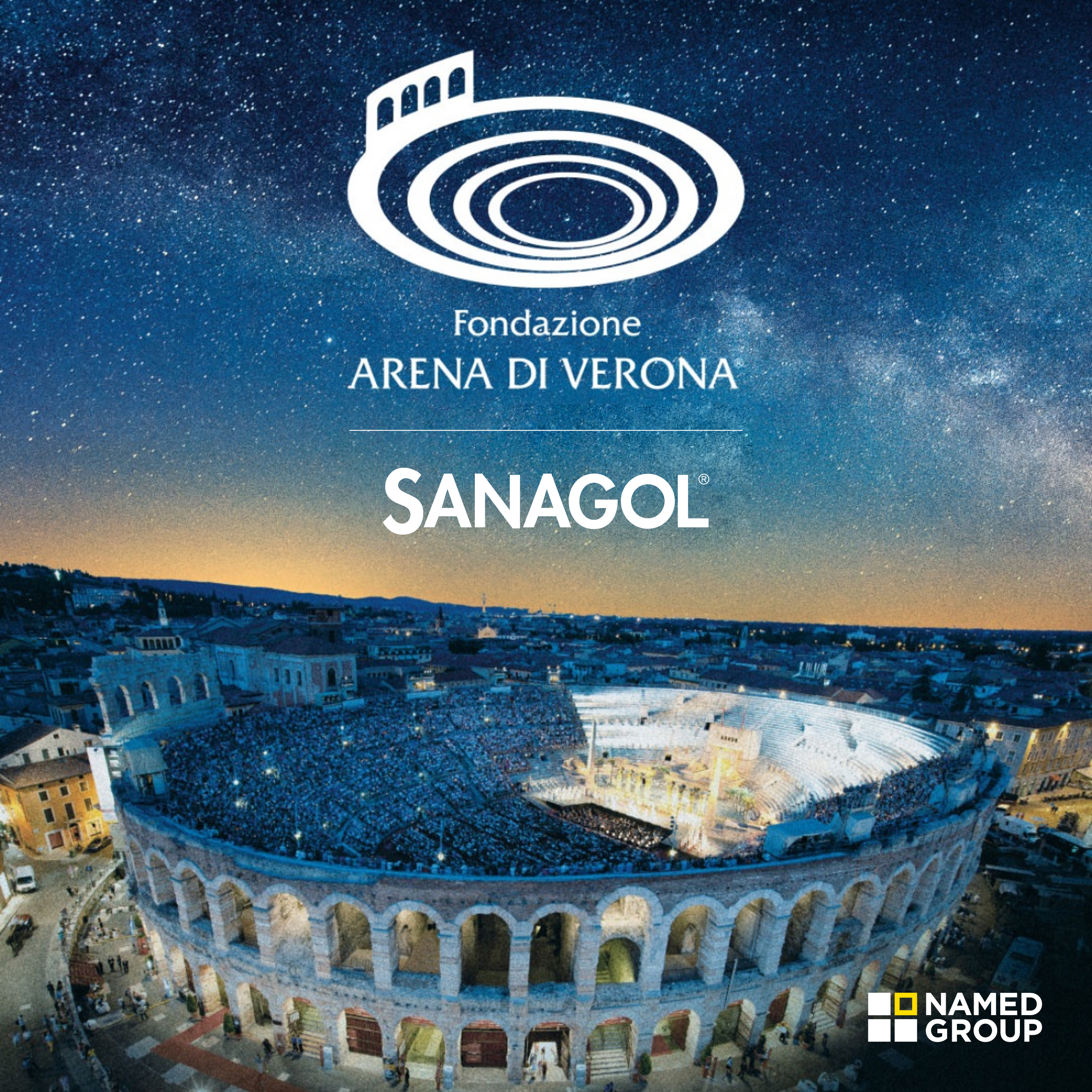 Fondazione Arena e SANAGOL® insieme per i 100 anni dell’Arena di Verona Opera Festival